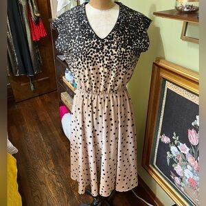 Vintage Malouf of Dallas raining flowers dress